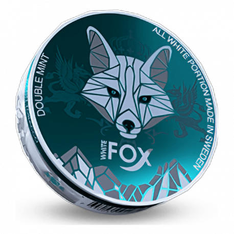 White Fox Double Mint, white fox snus, white fox snus italia, white fox nicopods, white fox nicotine pouches, white fox nicotine pouches italia