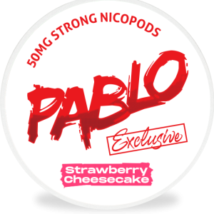 pablo exclusive strawberry cheesecake, pablo snus, snus italia, pablo snus italia, bustina di nicotina