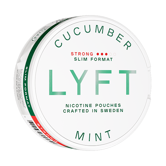 LYFT Cucumber Mint Slim Strong, lyft nicotine pouches, snus italia